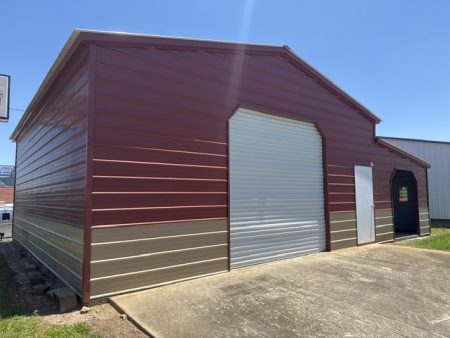 Garages & Carports: Vertical Roof 26W x 31L x 11H w/Lean 12W x 21L x 8H