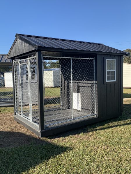 7 x 10 Single Run Dog Kennel w/ Composite Decking- Run Only