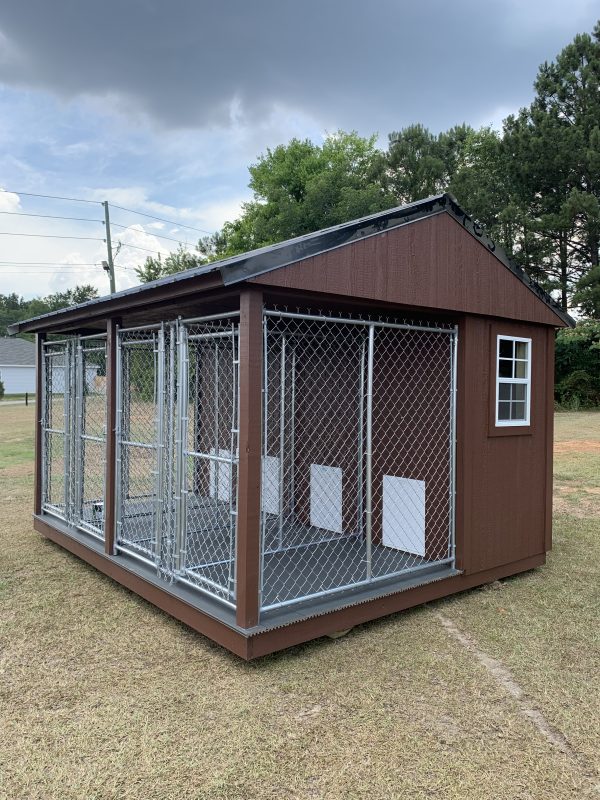 14×11 – 4 Bay Dog Kennel – PowerHouse Outdoor Structures