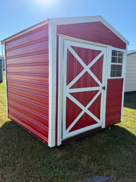 Handi House New Type Eve Building –  8 x 8 Candy Apple Red